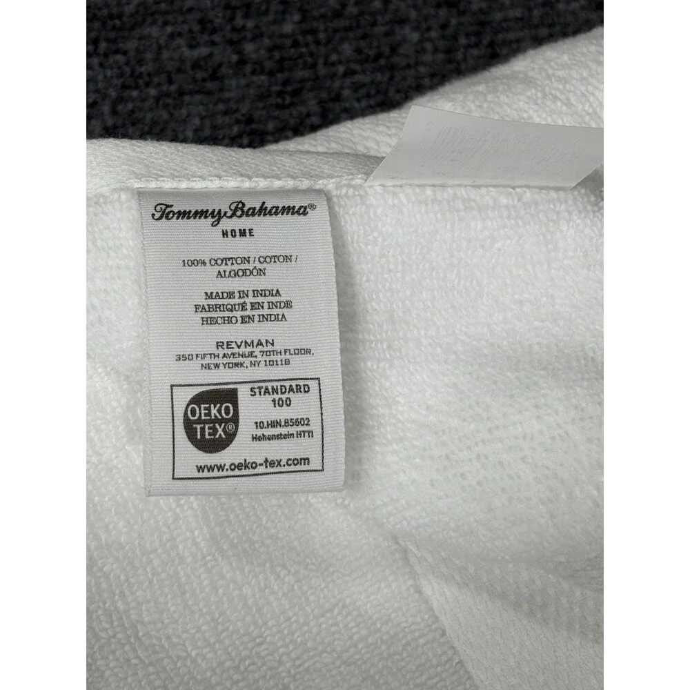 Tommy Bahama 9 Piece Premium Cotton Bath Towel Set Solid White NEW